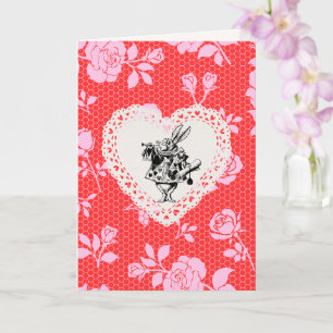 Alice's Adventures in Wonderland Valentine's Card