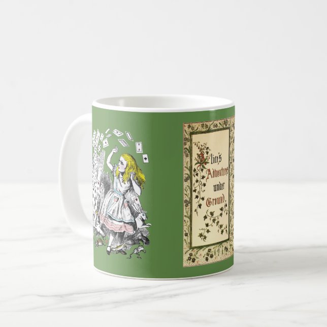 Alice's Adventures Under Ground Art Coffee Mug (Front Left)