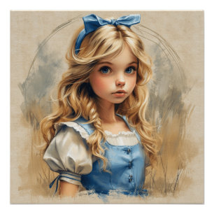 Alice's Charming Sojourn: Wonderland Whimsy Poster