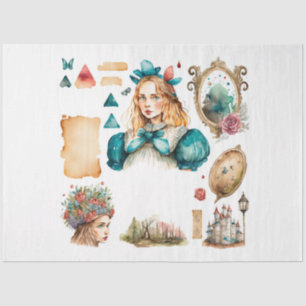 Alice's Tea Party Series Design 4 Tissue Paper