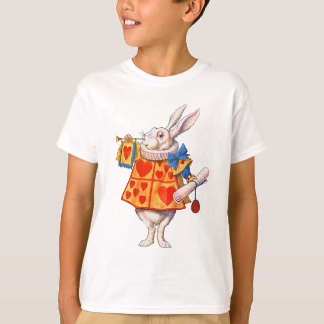 ALICE'S WHITE RABBIT T-Shirt (Front)