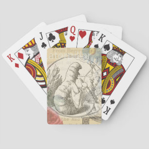 Alice's Wonderland Caterpillar: Original Tenniel  Playing Cards