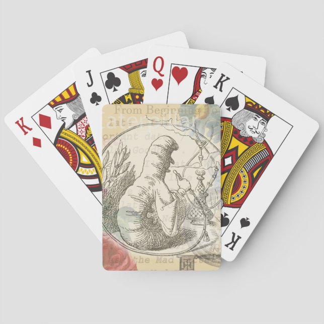 Alice's Wonderland Caterpillar: Original Tenniel  Playing Cards (Back)