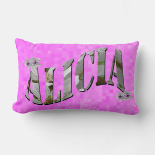 Alicia Name Logo, Lumbar Pillow