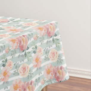 Alicia Rose Stripe Pattern Tablecloth