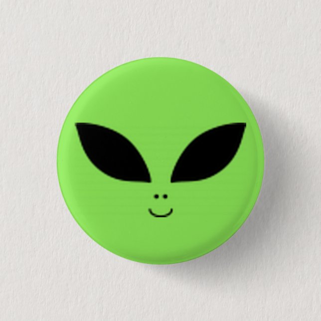 Alien 1 Inch Round Button (Front)