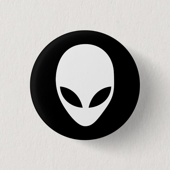 Alien 1 Inch Round Button (Front)