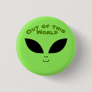 Alien 1 Inch Round Button