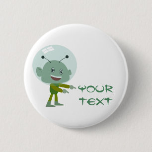 alien 2 inch round button