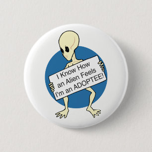 Alien 2 Inch Round Button