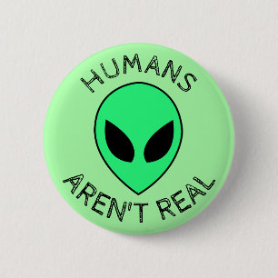 Alien 2 Inch Round Button