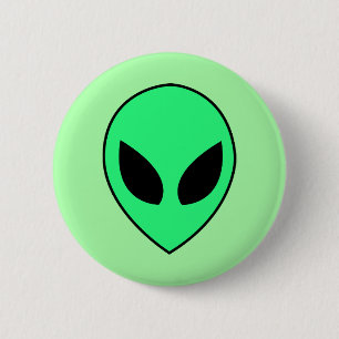 Alien 2 Inch Round Button