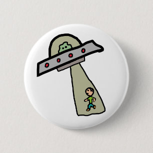 Alien Abduction 2 Inch Round Button