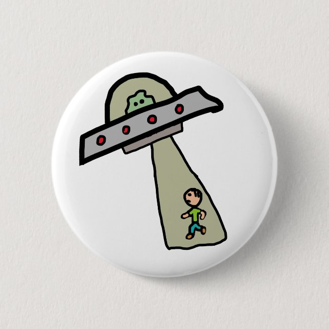 Alien Abduction 2 Inch Round Button (Front)