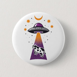 Alien Abduction 2 Inch Round Button