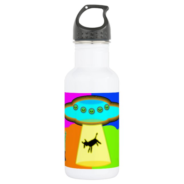 Alien Abduction 532 Ml Water Bottle (Front)