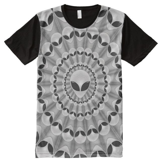 Alien Abduction All-Over-Print T-Shirt (Front)