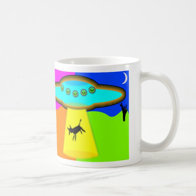 Alien Abduction Coffee Mug (Right)