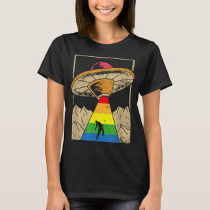 Alien Abduction Gay Pride Gaylien Lgbt T-Shirt