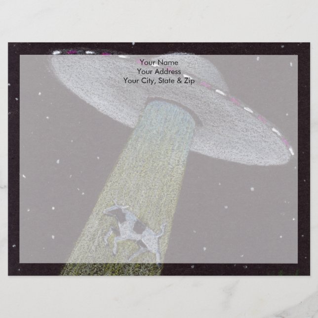 Alien Abduction Letterhead (Front)