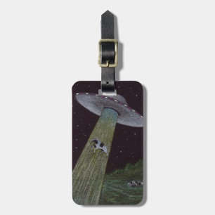 Alien Abduction Luggage Tag