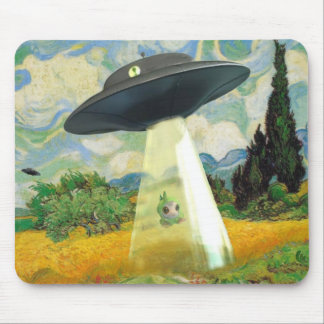 Alien Abduction Mouse Pad