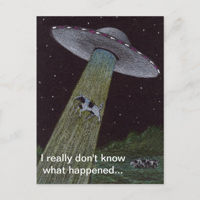 Alien Abduction Postcard (Front)