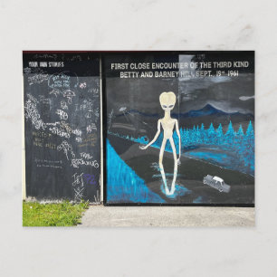 Alien Abduction Postcard