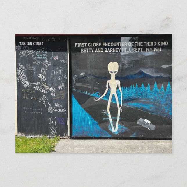 Alien Abduction Postcard (Front)