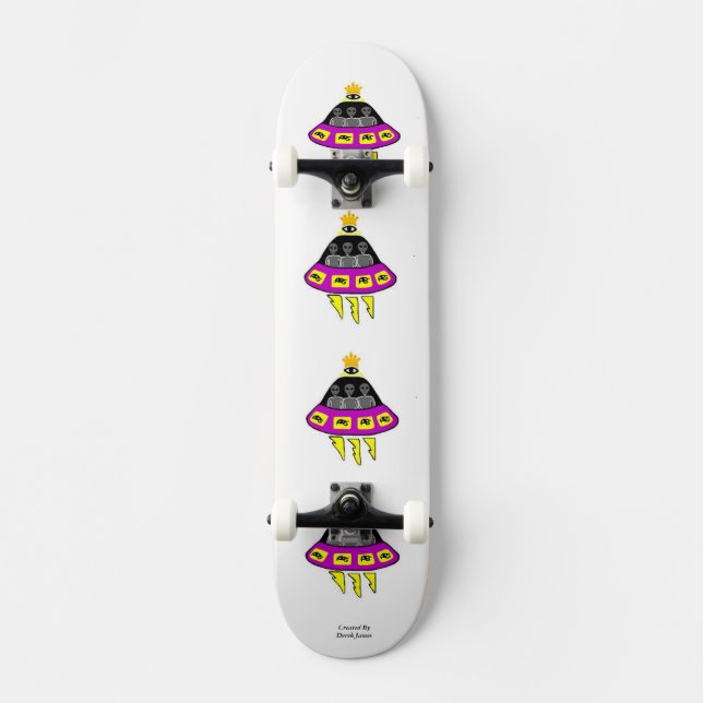 Alien Abduction Skateboard (Front)