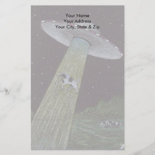 Alien Abduction Stationery