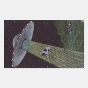 Alien Abduction Sticker