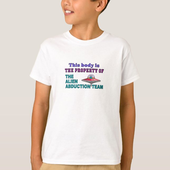 Alien Abduction Team T-shirt (Front)