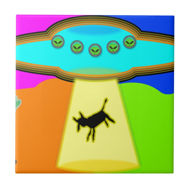 Alien Abduction Tile (Front)