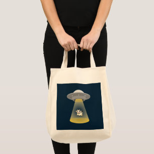 Alien Abduction Tote Bag