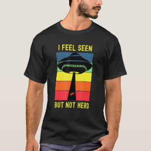 Alien Abduction Ufo Extraterrestrial Cow Introvert T-Shirt