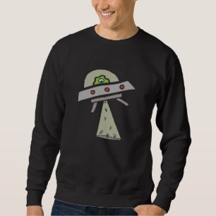 Alien Abduction UFO Flying Saucer Sweatshirt