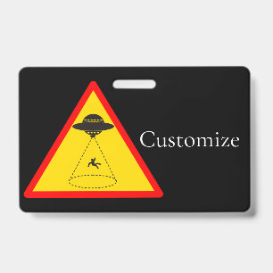 Alien Abduction UFO Thunder_Cove Badge