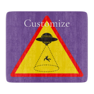 Alien Abduction UFO Thunder_Cove Cutting Board