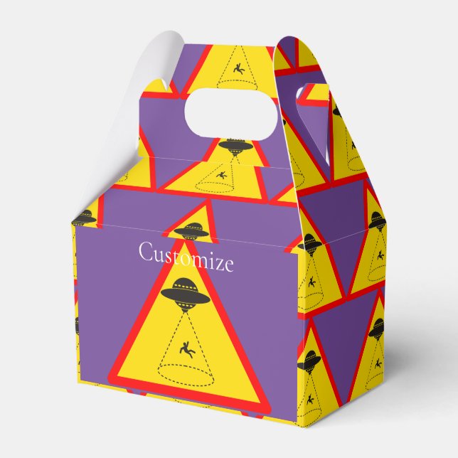 Alien Abduction UFO Thunder_Cove Favor Box (Front Side)