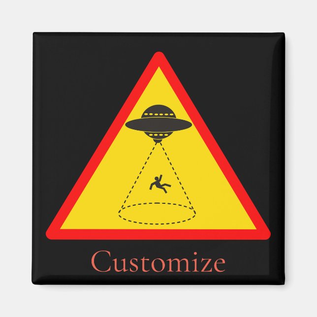 Alien Abduction UFO Thunder_Cove Magnet (Front)