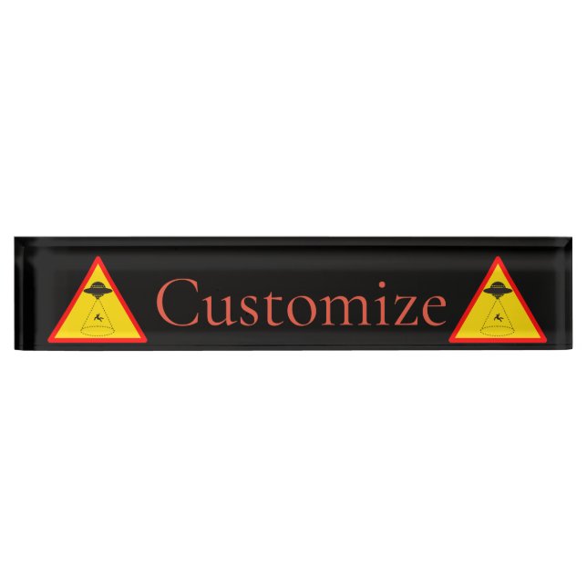 Alien Abduction UFO Thunder_Cove Nameplate (Front)