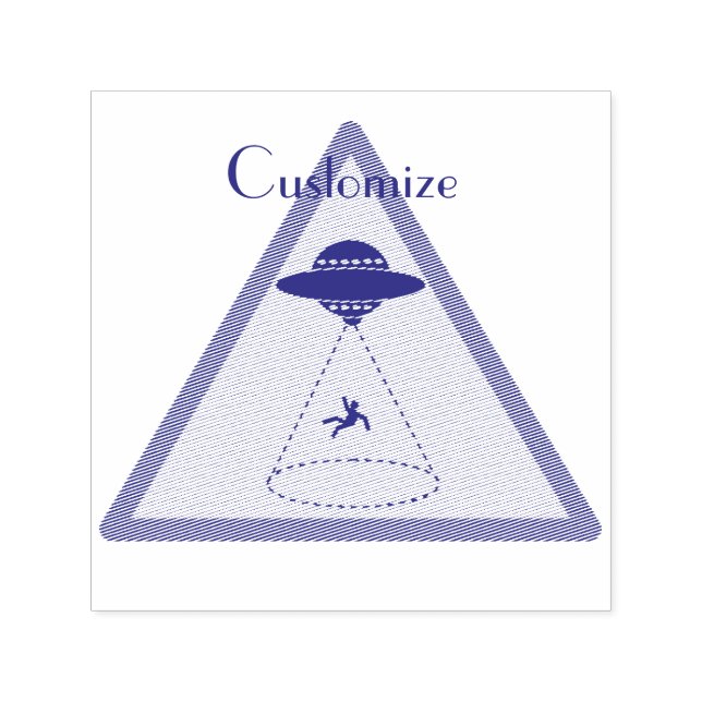 Alien Abduction UFO Thunder_Cove Self-inking Stamp (Design)
