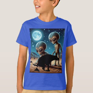 Alien Adventure Pooping Dog T-Shirt