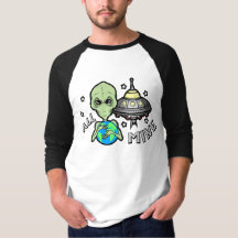 Alien All Mine 3/4 Sleeve Raglan T-Shirt