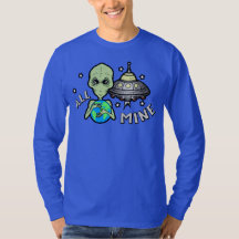 Alien All Mine Men's Basic Long Sleeve T-Shirt
