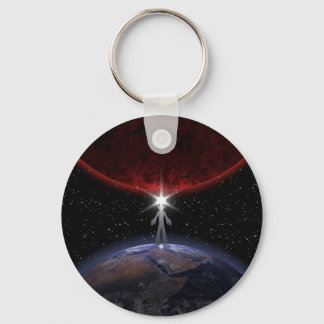Alien Among The Planets Keychain