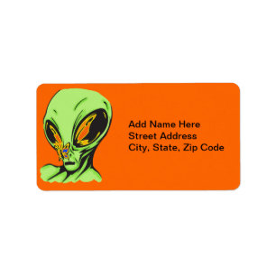 Alien and Butterfly Label