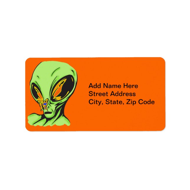 Alien and Butterfly Label (Front)