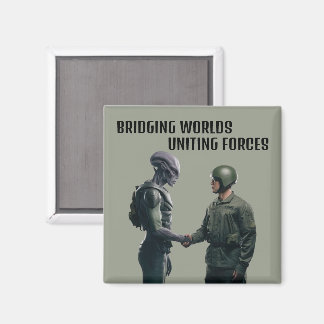 Alien and Soldier Magnet